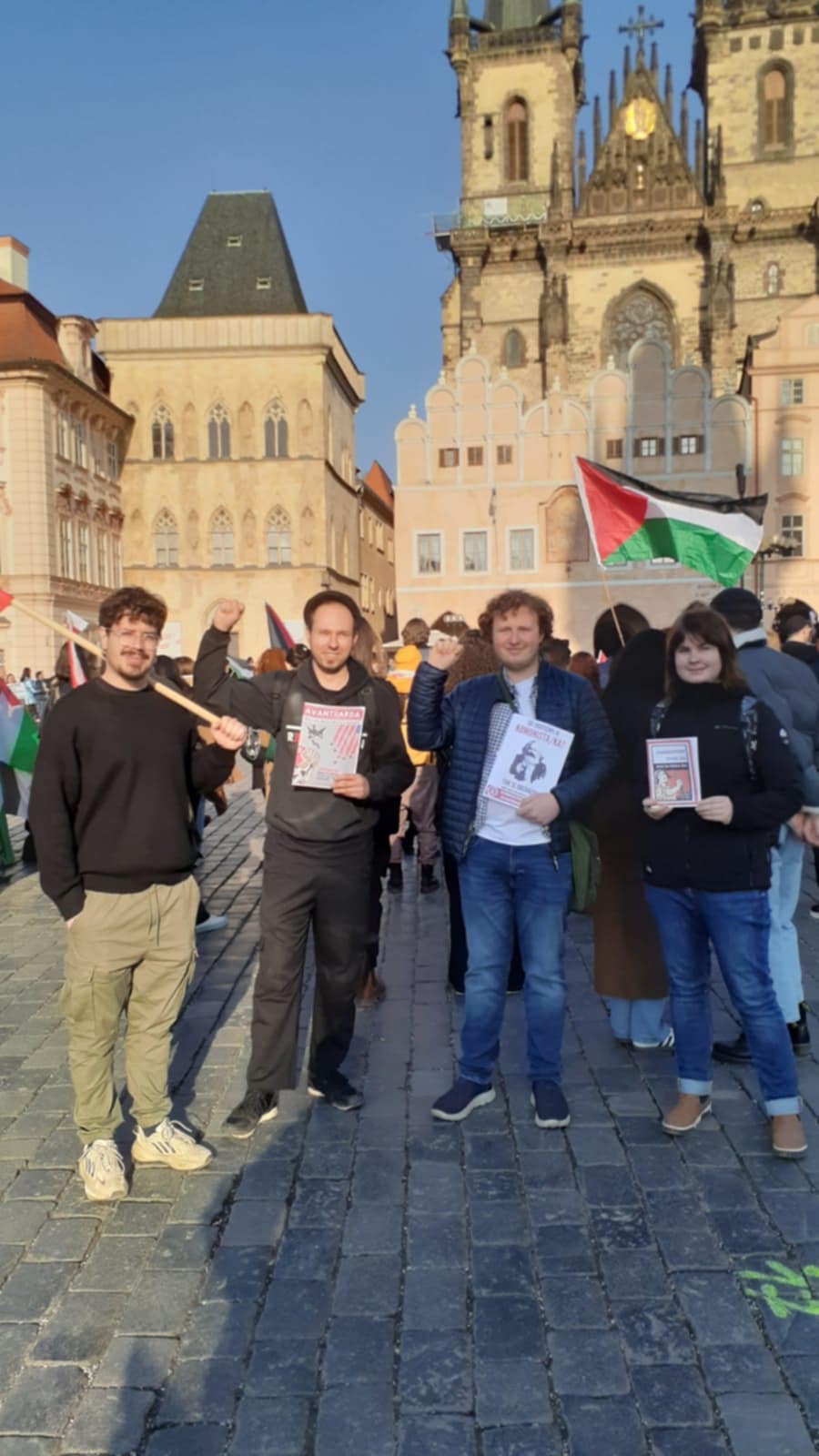 Palestinské demonstrace v Česku našima očima